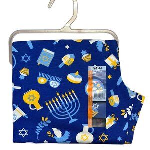 NWT No Boundaries Juniors M (7-9) Hanukkah Leggings Blue Menorah Dreidel Holiday